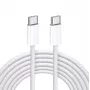 iLike 65W USB-C to USB-C kabelis 2M Balts