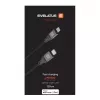 Evelatus USB-C to Lightning kabelis 2.0M 60W (MFI09) Alumīnija korpuss Pīts Melns