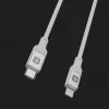 Evelatus USB-C to Lightning kabelis 1,2m 60W (MFI09) Alumīnija korpuss Pīts Balts