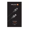 Evelatus USB-C to USB-C Cable 2M 60W / 20V3A Aluminum Housing Braided White