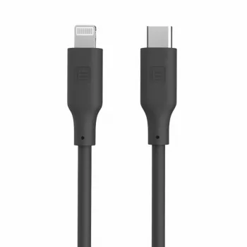 Evelatus USB-C uz Lightning Silikona Kabelis 1.2m (MFI10CL) 60W / 20V 3A Melns