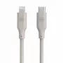 Evelatus USB-C uz Lightning Silikona Kabelis 1.2m (MFI10CL) 60W / 20V 3A Silts Pelēks