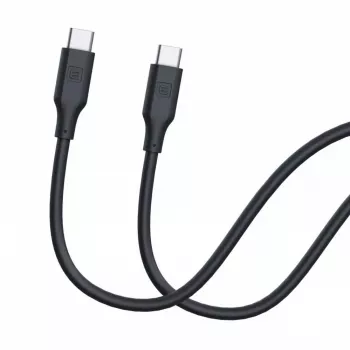 Evelatus USB-C uz USB-C Silikona Kabelis 1,2m 60W / 20V 3A Melns
