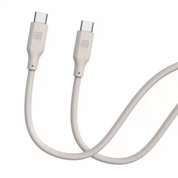 Evelatus USB-C to USB-C Silicone Cable 1.2m 60W / 20V 3A Warm Gray