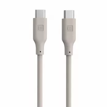 Evelatus USB-C to USB-C Silicone Cable 1.2m 60W / 20V 3A Warm Gray