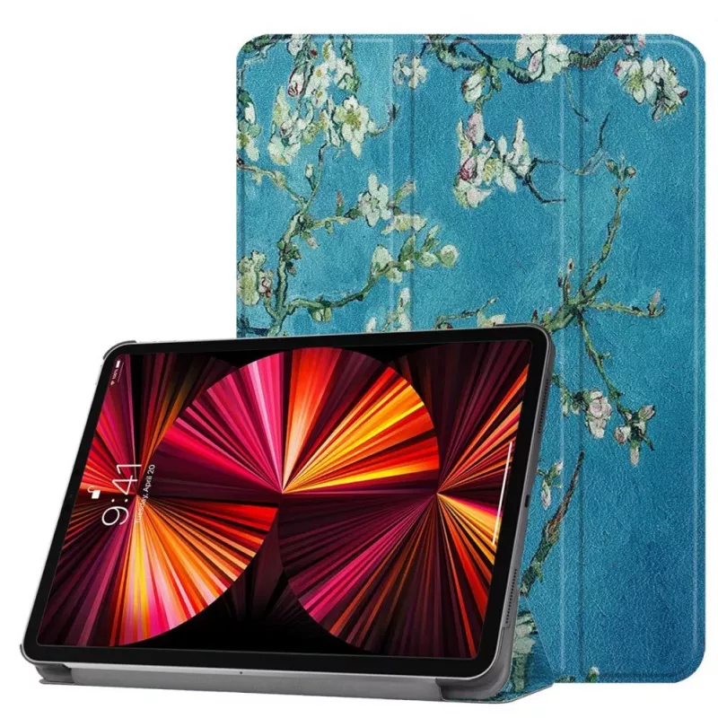 iLike MatePad T10s 10.1 Tri-Fold Eco-Leather Stand Case Sakura