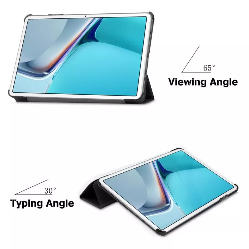 iLike Tri-Fold Eco-Leather Stand Case for Xiaomi Redmi Pad 5 11 / Pad 5 Pro 11 - Sky Blue