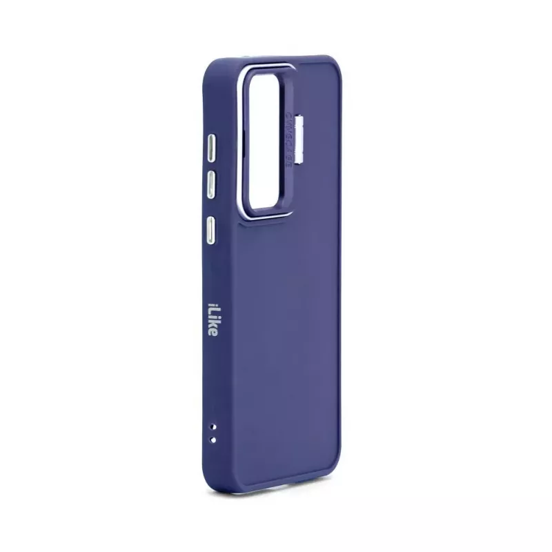 iLike Samsung Galaxy A15 Hybrid Case ar Kameras Statīvu Zilā Krāsā