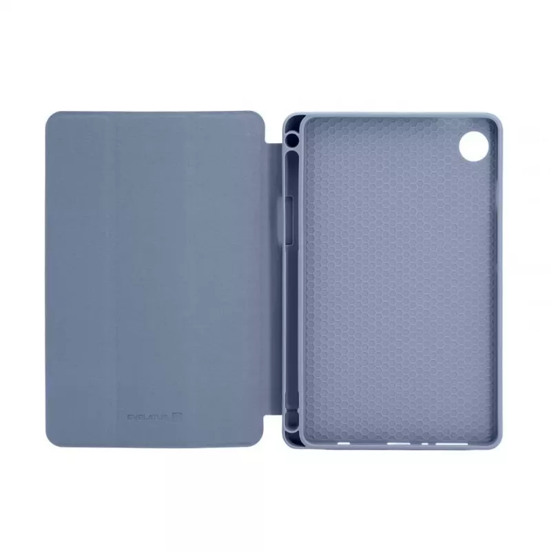 Evelatus Galaxy Tab A9 Tablet Case with Imitate Microfiber Inside Lavender Gray
