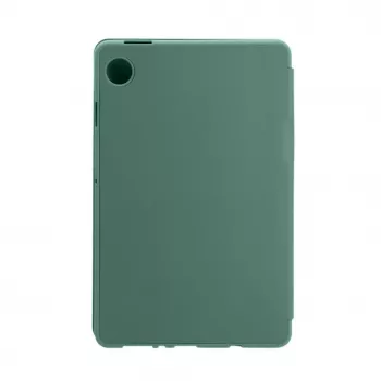 Evelatus Galaxy Tab A9 planšetdatora maciņš ar imitētu mikrošķiedru iekšpusē, zaļš