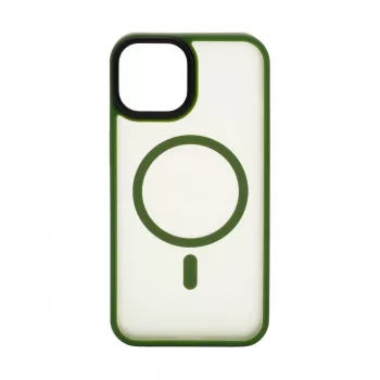 Connect Apple iPhone 13 Pro Max Hybrid Case ar magnētu PC+TPU Zaļš