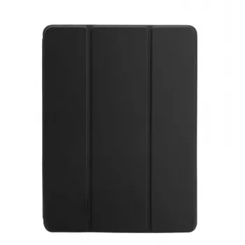 Connect Galaxy Tab A9 planšetdatora maciņš ar imitētu mikrošķiedras iekšpusi melns
