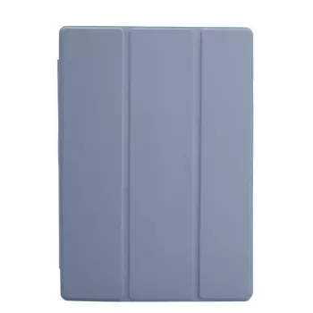Connect Samsung Galaxy Tab A9 planšetdatora maciņš ar imitētu mikrošķiedras iekšpusi - Lavender Gray