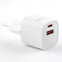 Evelatus USB-A un USB-C 30W Max ES Lādētājs Balts