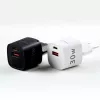 Evelatus USB-A un USB-C 30W Max ES lādētājs melns