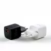 Evelatus USB-A un USB-C 30W Max ES lādētājs melns