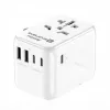 EVELATUS 35W World Travel Adapter ar 1 PD USB-C, 2 USB-C, 2 USB-A, Balts