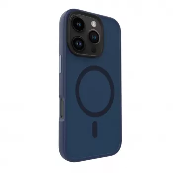 Evelatus Apple iPhone 16 Pro Max Hybrid Case ar MagSafe PC+TPU Tumši Zils