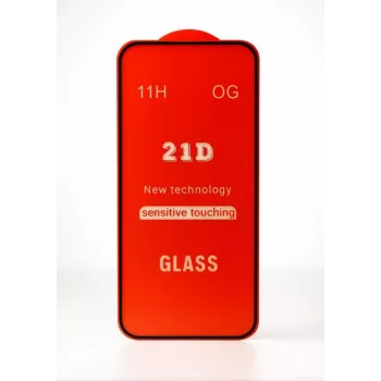 iLike Apple iPhone 16 Plus Full Glue 21D Rūdīta Stikla Ekrāna Aizsargs (2 iepakojumā) Melns