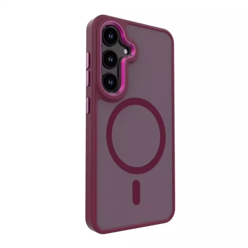 Evelatus Samsung Galaxy S24 Shield Case With MagSafe Matte Red