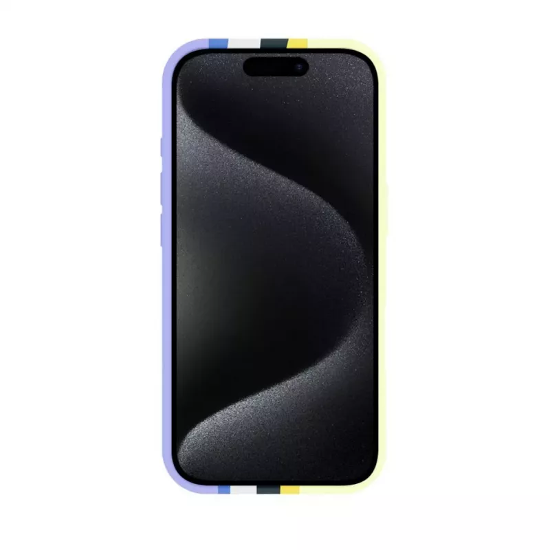 Evelatus Apple iPhone 16 Daudzkrāsains Silikona Maciņš ar MagSafe Crimson White