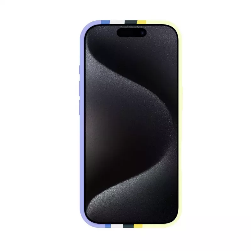 Evelatus Apple iPhone 16 Pro Max daudzkrāsains silikona maciņš ar MagSafe, keramikas balts