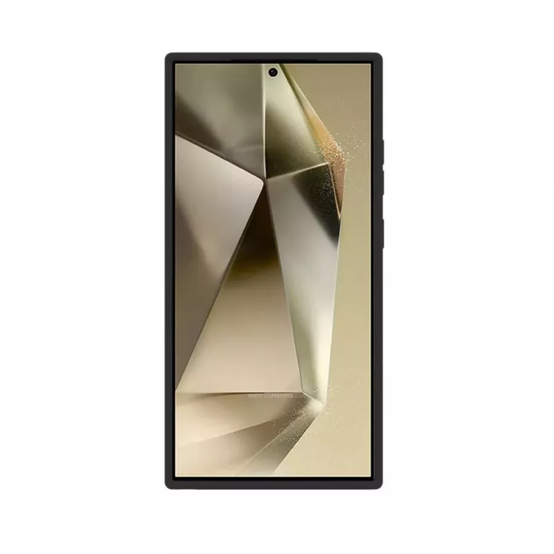 Evelatus Samsung S24 Ultra Premium Magsafe ar Statīvu Mīksta Pieskāriena Silikona Maciņš Melns