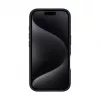 Evelatus Apple iPhone 16 Premium Magsafe ar Statīvu Soft Touch Silikona Maciņš Melns