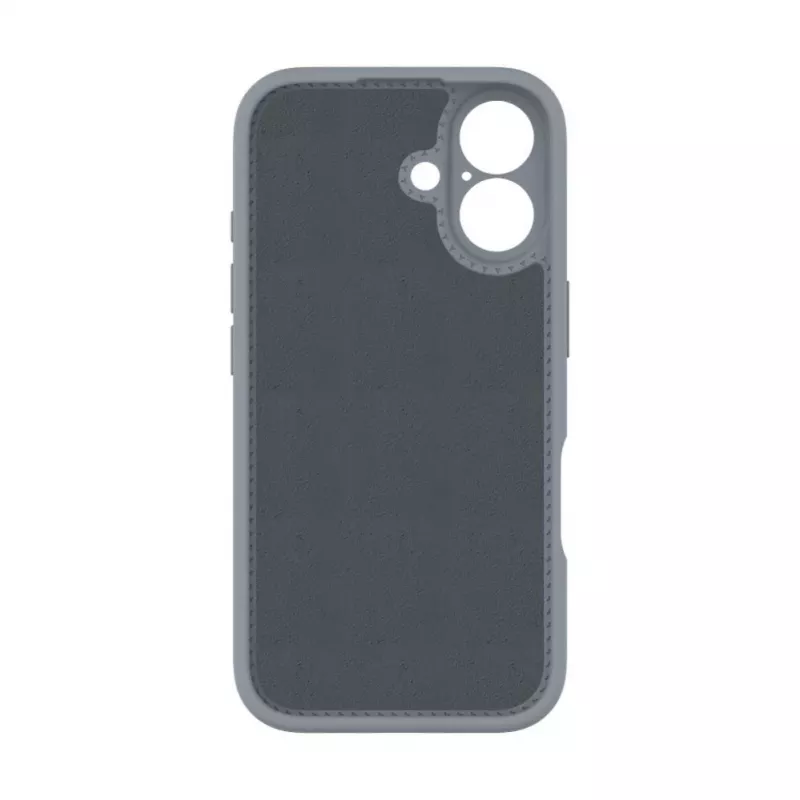 Evelatus Apple iPhone 16 Premium Magsafe ar Statīvu Soft Touch Silikona Maciņš Sudraba