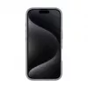 Evelatus Apple iPhone 16 Premium Magsafe ar Statīvu Soft Touch Silikona Maciņš Sudraba