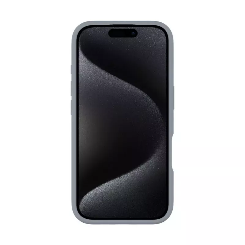 Evelatus Apple iPhone 16 Premium Magsafe ar Statīvu Soft Touch Silikona Maciņš Sudraba