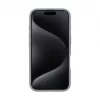 Evelatus Apple iPhone 16 Pro Premium MagSafe ar Statīvu Soft Touch Silikona Maciņš Sudraba