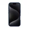 Evelatus Apple iPhone 16 Pro Max Premium MagSafe ar Statīvu Mīksta Pieskāriena Silikona Maciņš Tumši Zils