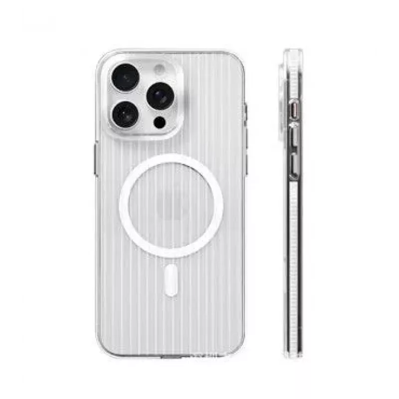 Evelatus Apple iPhone 16 Pro Suitcase MagSafe Case Transparent White