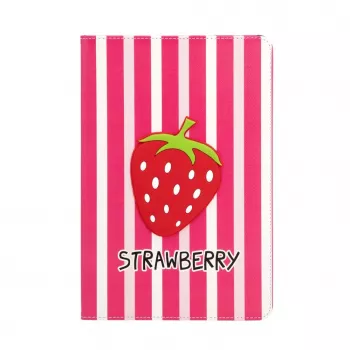 iLike Galaxy Tab A9 Plus 11 Planšetdatora Maciņš Dizains SM-X210/SM-X215/SM-X216 Strawberry