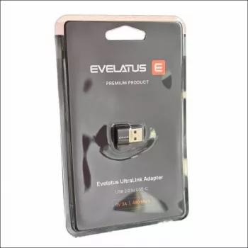 EVELATUS UltraLink OTG Adapter USB 3.0 to USB-C 5V 3A 480 Mb/s Abyss Blue