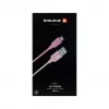 Evelatus USB-A uz USB-C kabelis 2M pīts neilons alumīnija korpuss rozā
