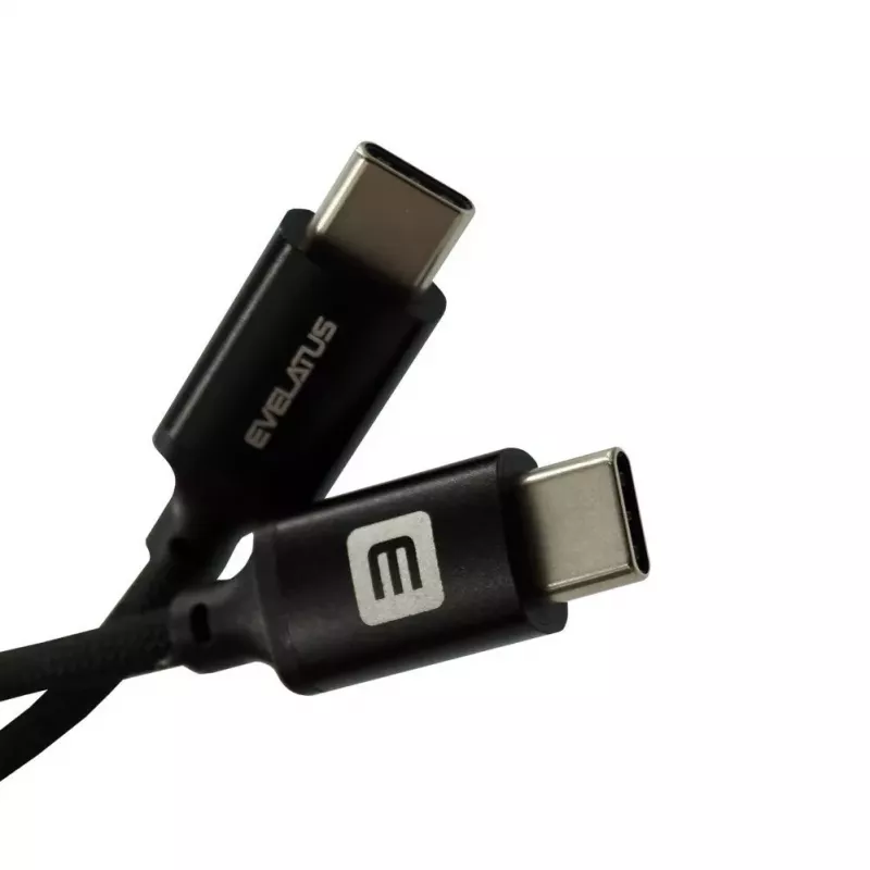 Evelatus E-Mag Power 60W USB-C to USB-C Magnetic Cable 1.2m Black