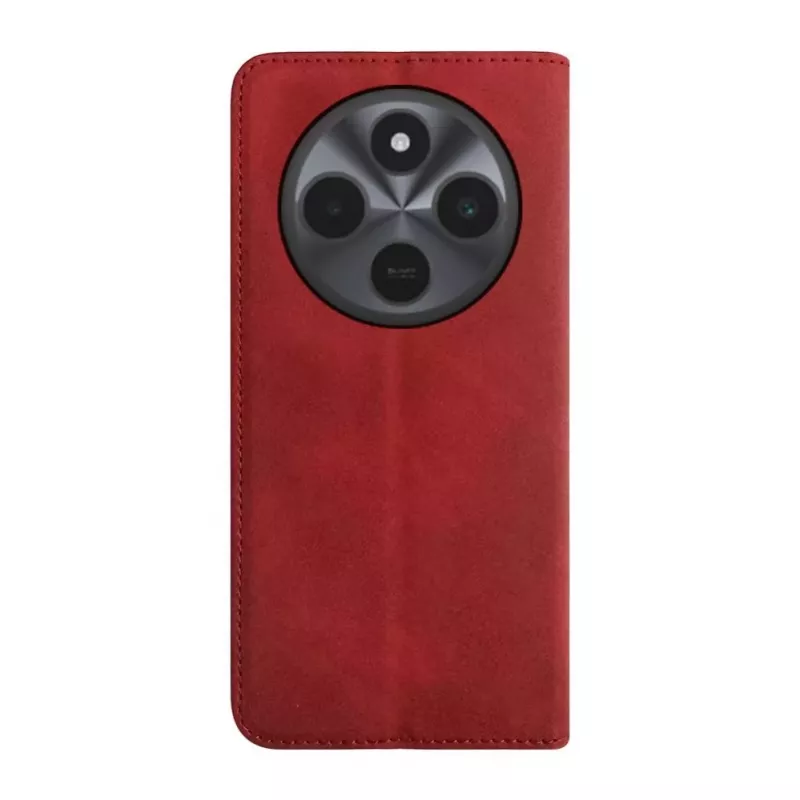 Evelatus Xiaomi Redmi 14C 4G/ 14C 5G / Redmi A4 / POCO C75 PU Ādas Grāmatas Maciņš Sarkans