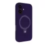 Evelatus Apple iPhone 16 Premium Magsafe ar Statīvu Soft Touch Silikona Maciņš Purpura