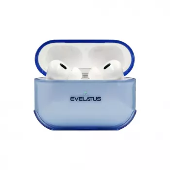 Evelatus Apple AirPods Pro TPU aizsargmaciņš caurspīdīgi zils