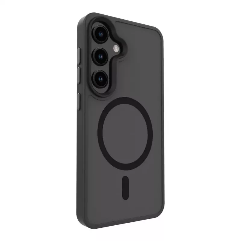Evelatus Samsung Galaxy S25 Hybrid Case ar magnētu PC+TPU Melns