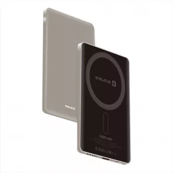 Evelatus PD20W 5000mAh Power Bank MagLink Elite ar bezvadu uzlādi Pelēks