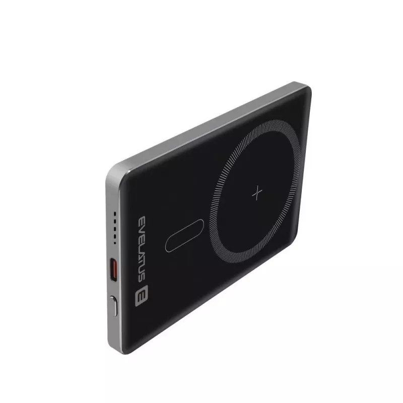 Evelatus PD20W 5000mAh Power Bank MagLink Elite ar bezvadu uzlādi Sudrabs