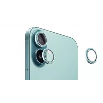 Evelatus Apple iPhone 16 / 16 Plus Camera Lens Protector Armor Teal