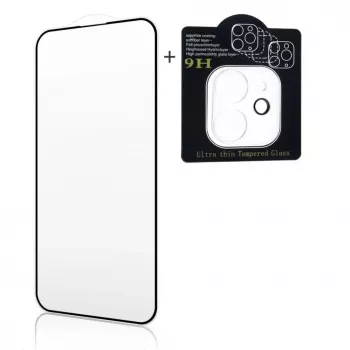 iLike Samsung Galaxy A06 X2 Super Set 2.5D Edge Full Face Tempered Glass + Camera Glass