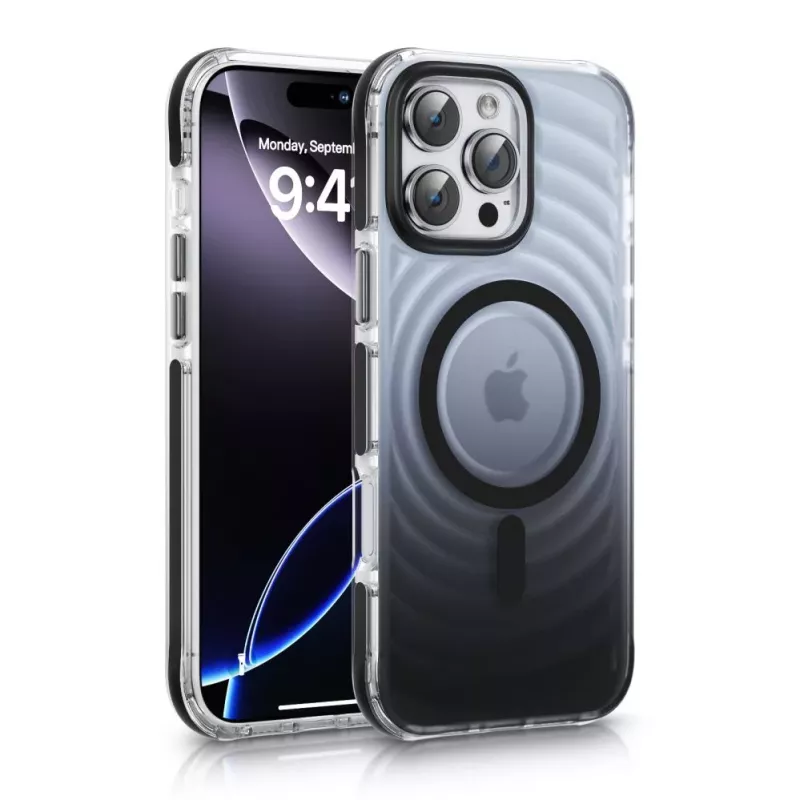 Evelatus Apple iPhone 15 Pro Max EchoWave Clear MagSafe Black