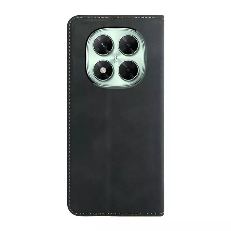 Evelatus Book Case Folio Xiaomi Redmi Note 14 Pro 4G / Poco X7, Melns, PU Āda