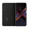 Evelatus Book Case Folio Xiaomi Redmi Note 14 Pro 4G / Poco X7, Melns, PU Āda