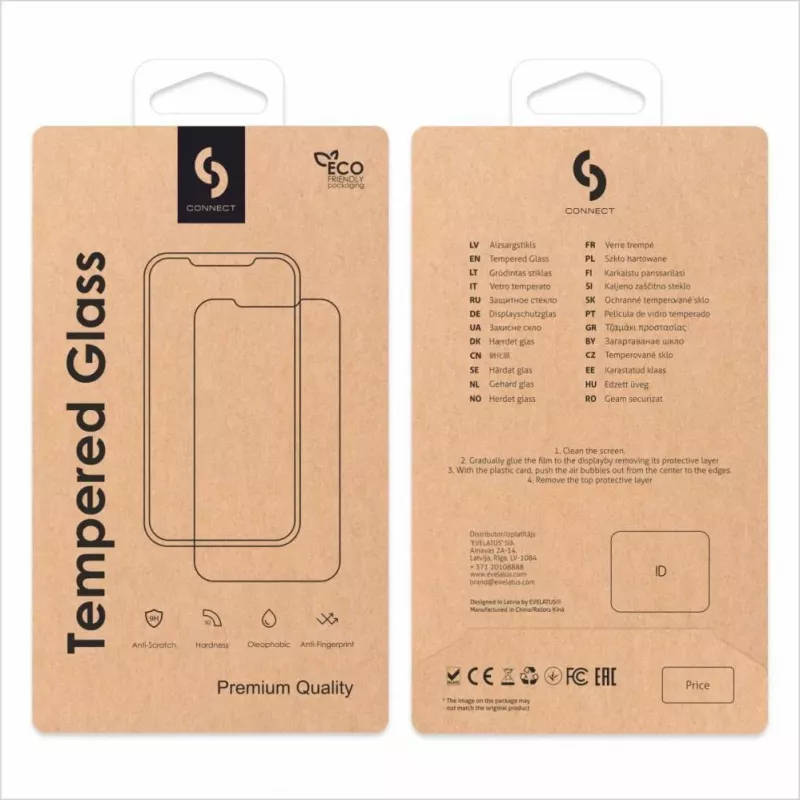 Connect Xiaomi 15 Ultra 2.5D pilna pārklājuma Japānas līmes stikla aizsargs pretstatisks izturīgāks melns